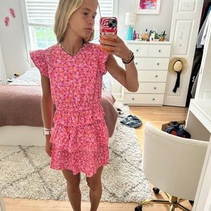 pink floral skirt set NWT